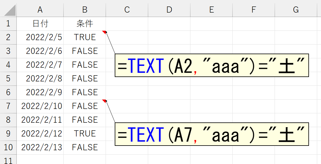 Office Tanaka Excel Tips 曜日の色を自動的に変える