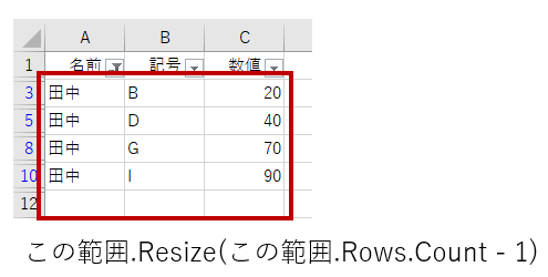 Office Tanaka Excel Vba Tips オートフィルタ 結果をコピーする